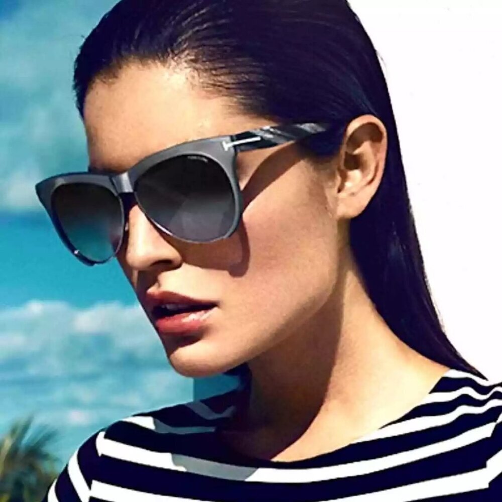NWT Tom Ford FT0365 Silver Square 59mm Sunglasses - Picture 2 of 7